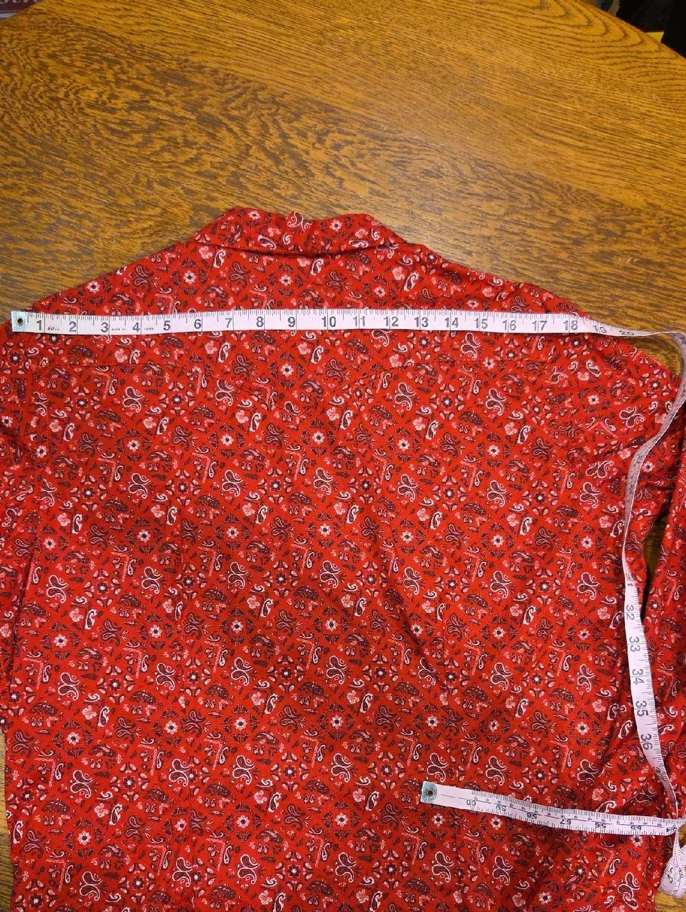 Panhandle Slim Rough Stock Women's Bandana Print  Western Shirt Size Large - Picture 7 of 10